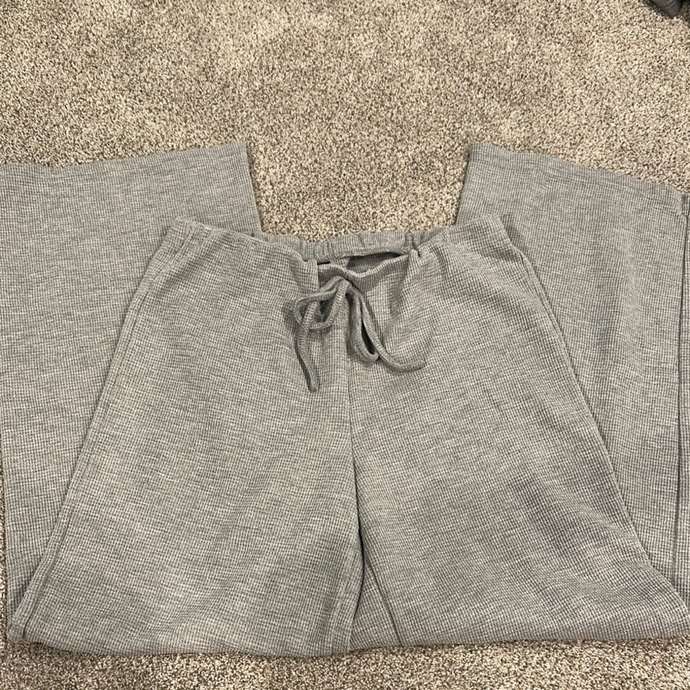 Gray Knit Lounge Pants